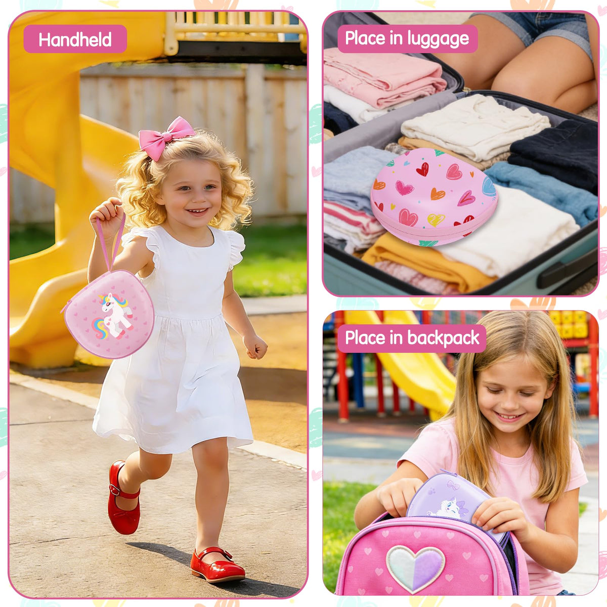 LTGEM Kids Headphones Case travel-friendly design for school and road trips.