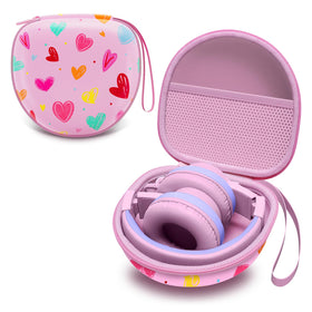 LTGEM kids headphones case demonstrates universal fit for popular models, ideal for travel