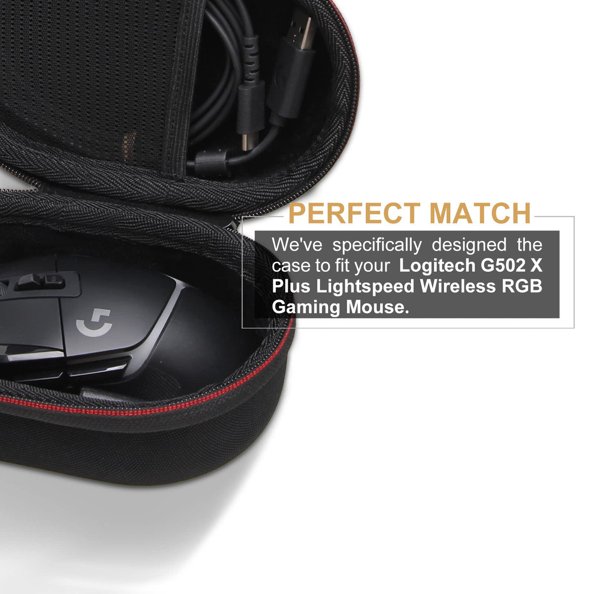 LTGEM case close-up of EVA texture highlighting shockproof protection benefit