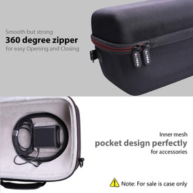LTGEM rubber handle detail showing comfortable portable grip