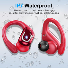 Ltinist earbuds in hand for scale, demonstrates compact portable convenience