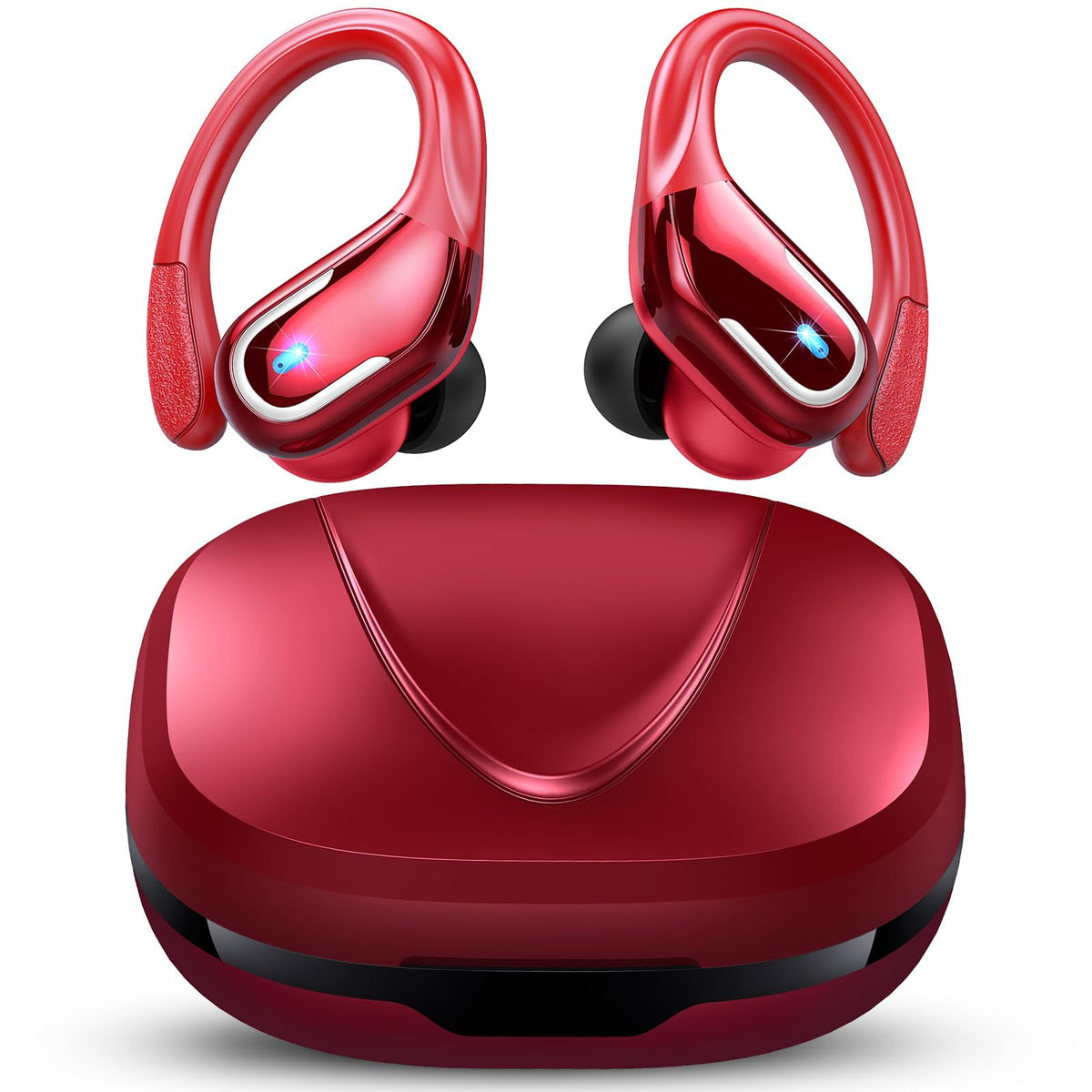 Ltinist front packaging showing earbuds and case, highlights long battery benefit