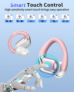 Ltinist lifestyle runner in gym using earbuds for stable exercise audio