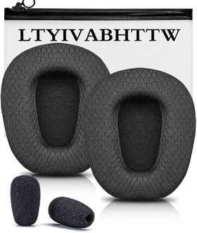 LTYIVABHTTW front view of replacement ear pads showing kit and benefits