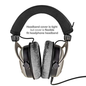 LTYIVABHTTW headband cover installed on DT770 showing immediate cosmetic refresh