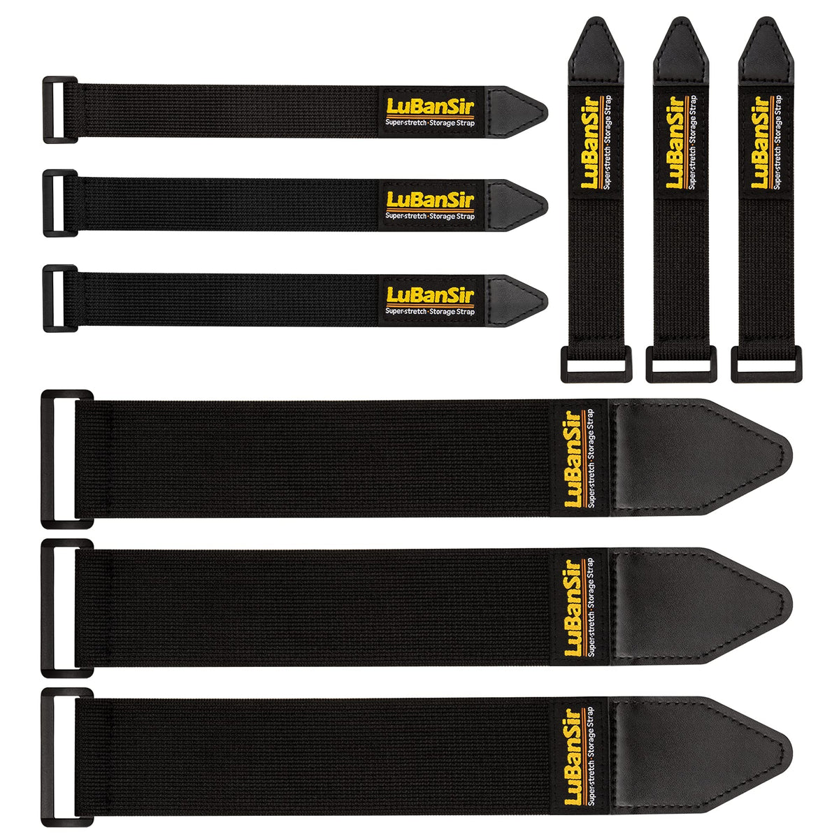 LuBanSir cinch straps 6-inch securing cables for organized desk setup