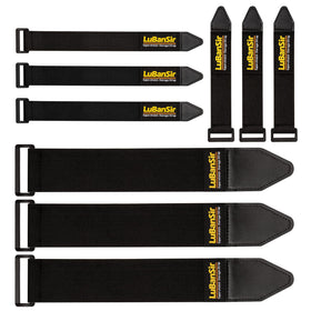 LuBanSir cinch straps 6-inch securing cables for organized desk setup