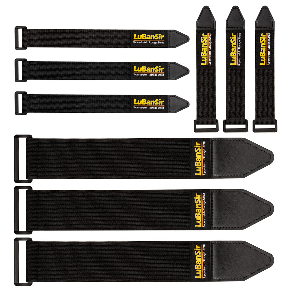 LuBanSir cinch straps 6-inch securing cables for organized desk setup