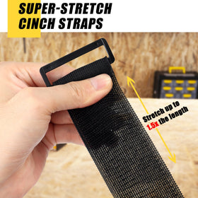 LuBanSir cinch straps 9-inch securing cords in the garage for tidy storage