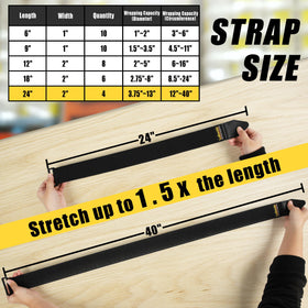 LuBanSir Cinch Straps cord-wrapped setup shows organized storage in a garage