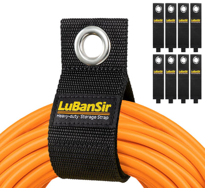 LuBanSir front pack of nine straps showing compact organizer set