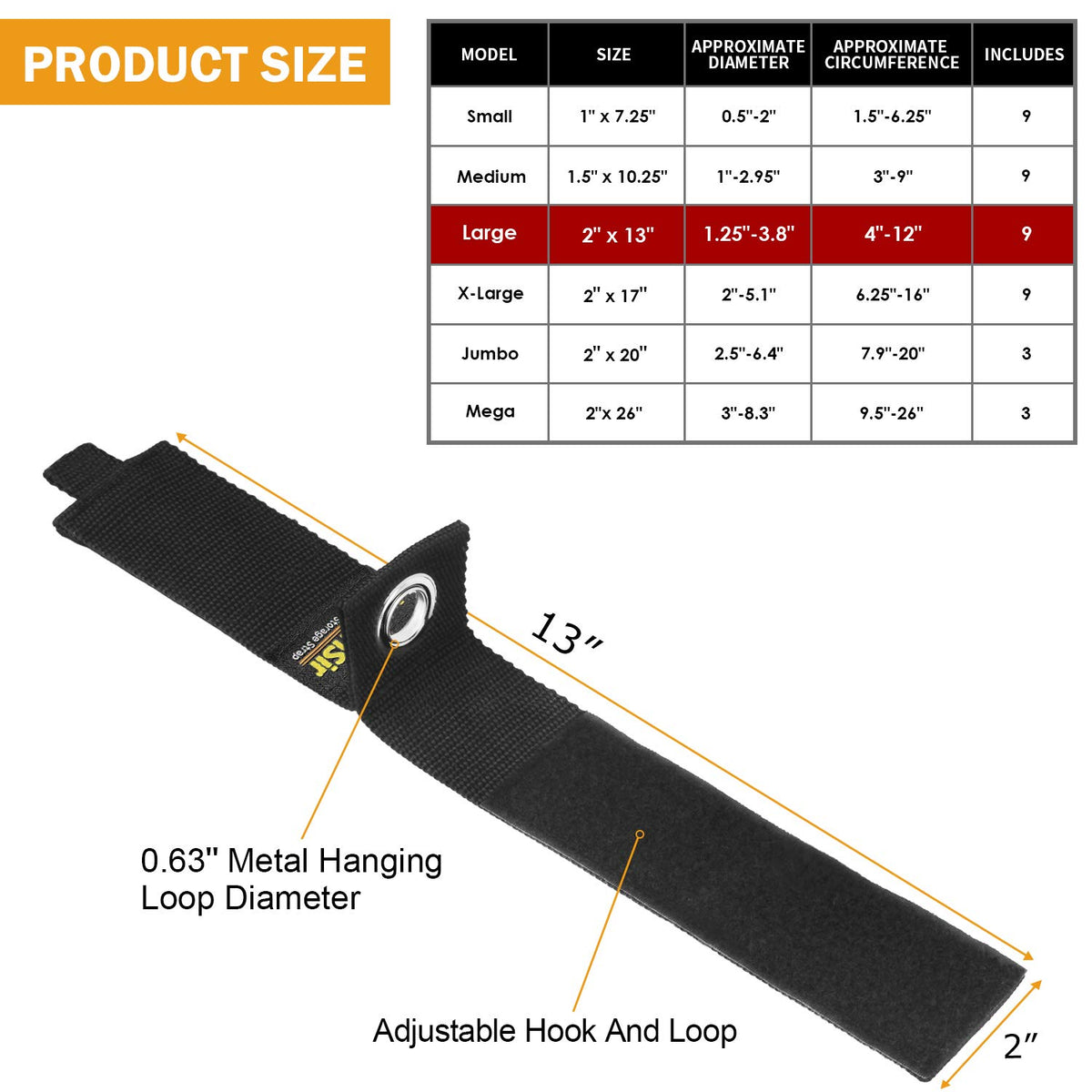 LuBanSir strap holding extension cord on pegboard for tidy storage
