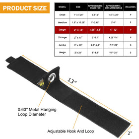 LuBanSir strap holding extension cord on pegboard for tidy storage