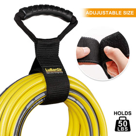 LuBanSir strap bundling extension cord in hands for tidy transport benefit