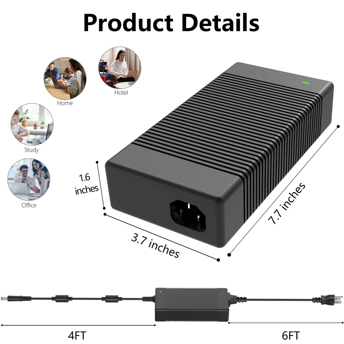 LUBINJIWAI 330W charger compatible with M18x family for versatile Dell setups