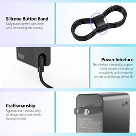 Lubinjiwai 65W USB-C Charger-port-safety emphasizes built-in protections for safe use