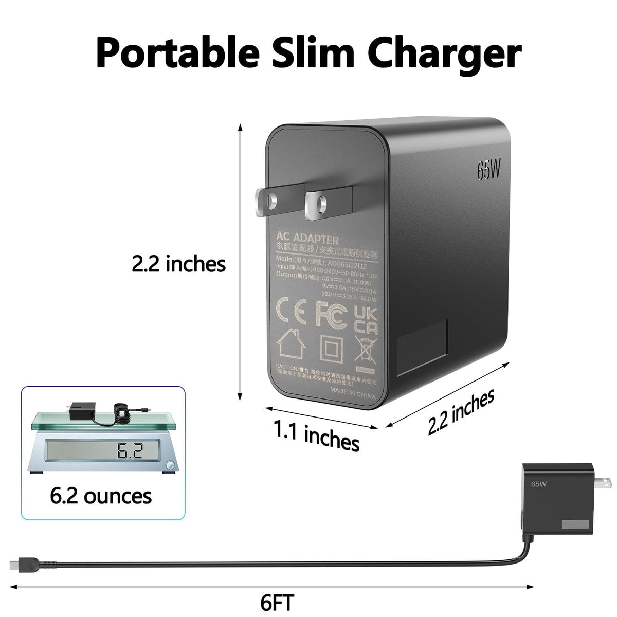 Lubinjiwai 65W USB-C Charger yoga-laptop-usage demonstrates reliable 2-in-1 charging