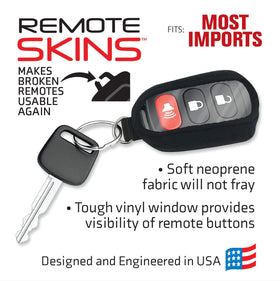Lucky Line remote skin in a pocket demonstrating easy carry and quick access