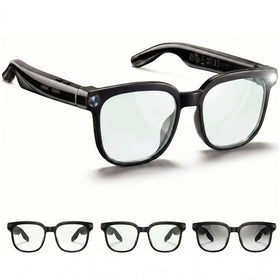 Lucky Miner AI Smart Glasses front view capturing hands-free 1080p video for daily moments