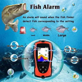 LUCKY fish icons and alarms help identify targets quickly