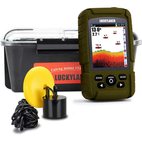 LUCKY water depth fish finder display shows depth and fish cues for smarter spots.