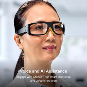 Lucyd Armor light-adaptive lenses adjust to changing light conditions during outdoor use.