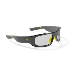Lucyd Armor glasses front view with slim TR90 frame and adaptive lenses for daily wear.