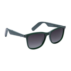 Lucyd Eddie Bauer smart glasses worn for hands-free calls outdoors.