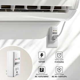 LUDGER LUDX-AC shows two- and three-prong outlets for versatile use.