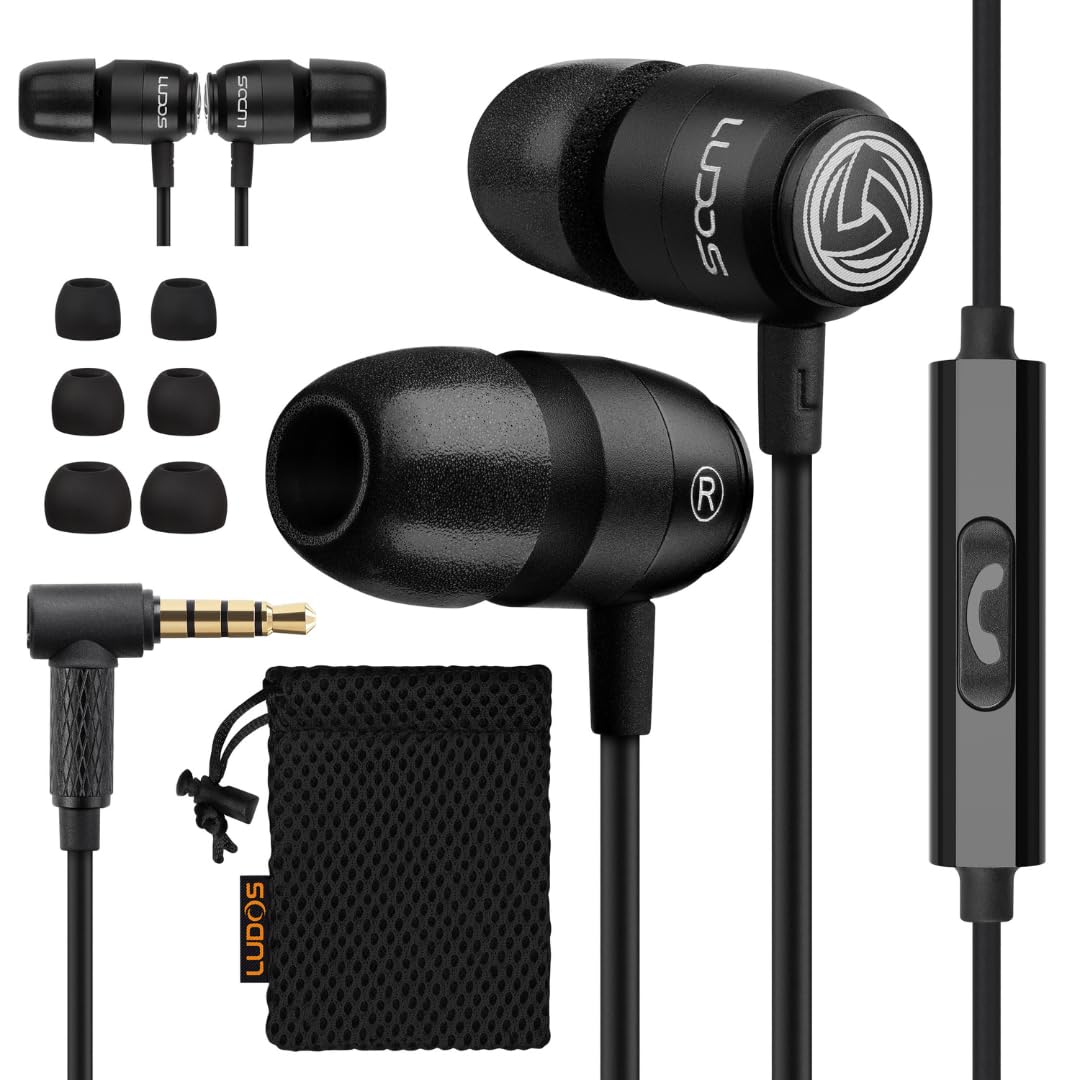 LUDOS Clamor 2 Pro earbuds front view highlighting compact in-ear design.