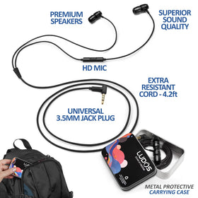 LUDOS Clamor 2 Pro side view with tangle-free cable and magnet clips.