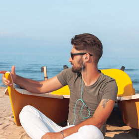 LUDOS Clamor memory-foam-tips provide secure, comfortable fit for small ears.