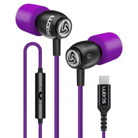 LUDOS Clamor front packaging showing earbuds and USB-C plug for clear buying info