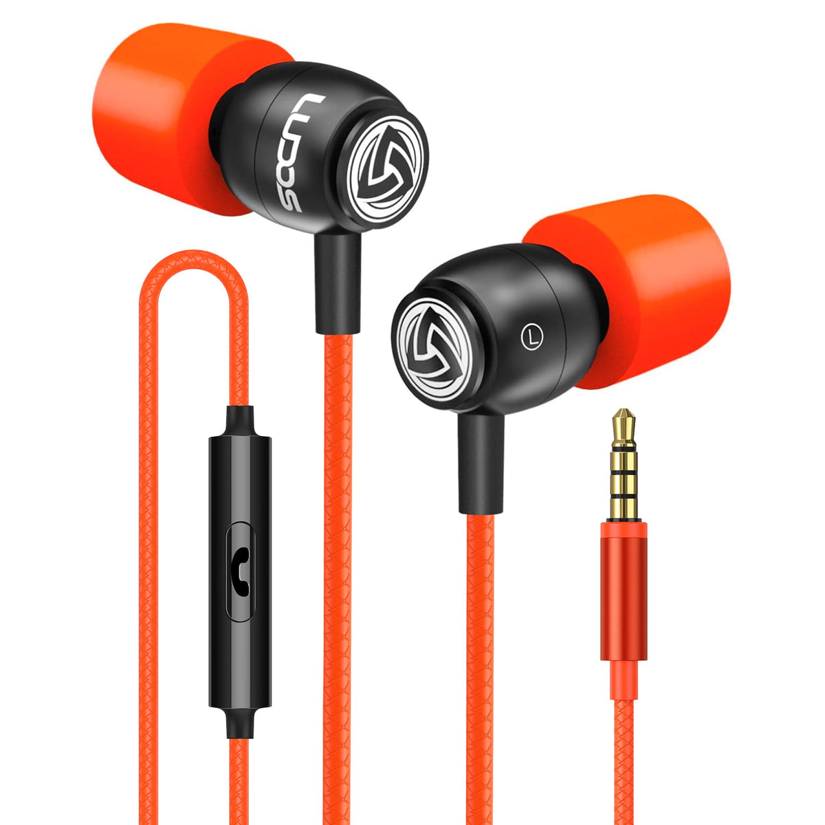 LUDOS Clamor front view wired earbuds for reliable daily listening