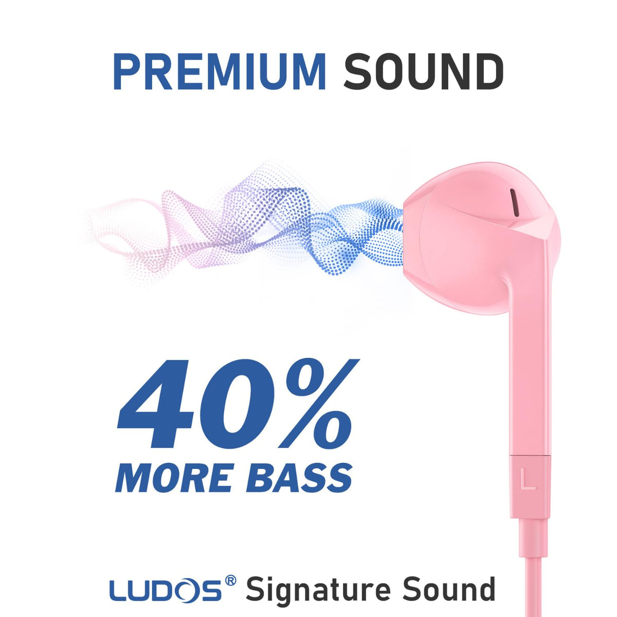 LUDOS FEROX USB-C earphones with durable build for daily use.