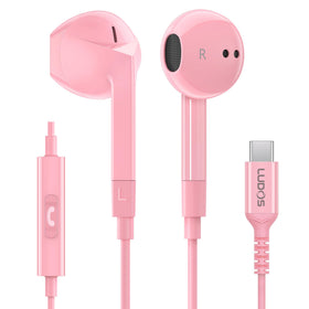 LUDOS FEROX USB-C headphones compatible with iPhone for seamless listening.