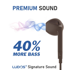 LUDOS FEROX USB-C headphones no-tangle cable for easy storage