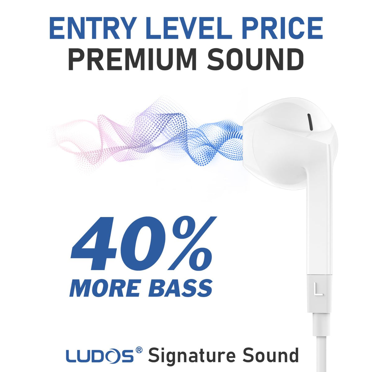 LUDOS FEROX USB-C headphones packaging shows a five-year warranty and sturdy build