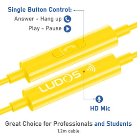 LUDOS OMNITONE 3.5mm wired connection for reliable performance.