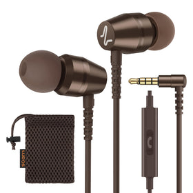 LUDOS OMNITONE brown earbuds front view for comfortable all‑day wear