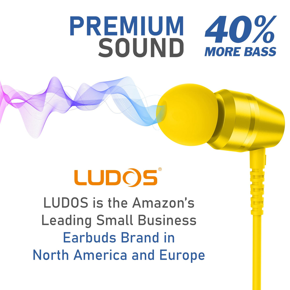 LUDOS OMNITONE 4.2ft cable length for flexible everyday use.