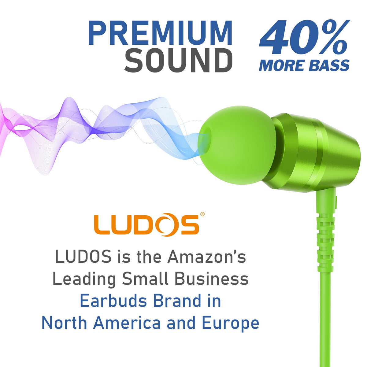 LUDOS OMNITONE 4.2 ft cable enables flexible desk setup.