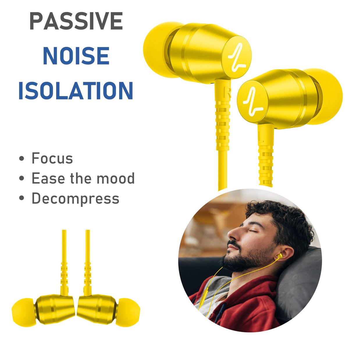 LUDOS OMNITONE ergonomic soft earpieces for comfortable wear.