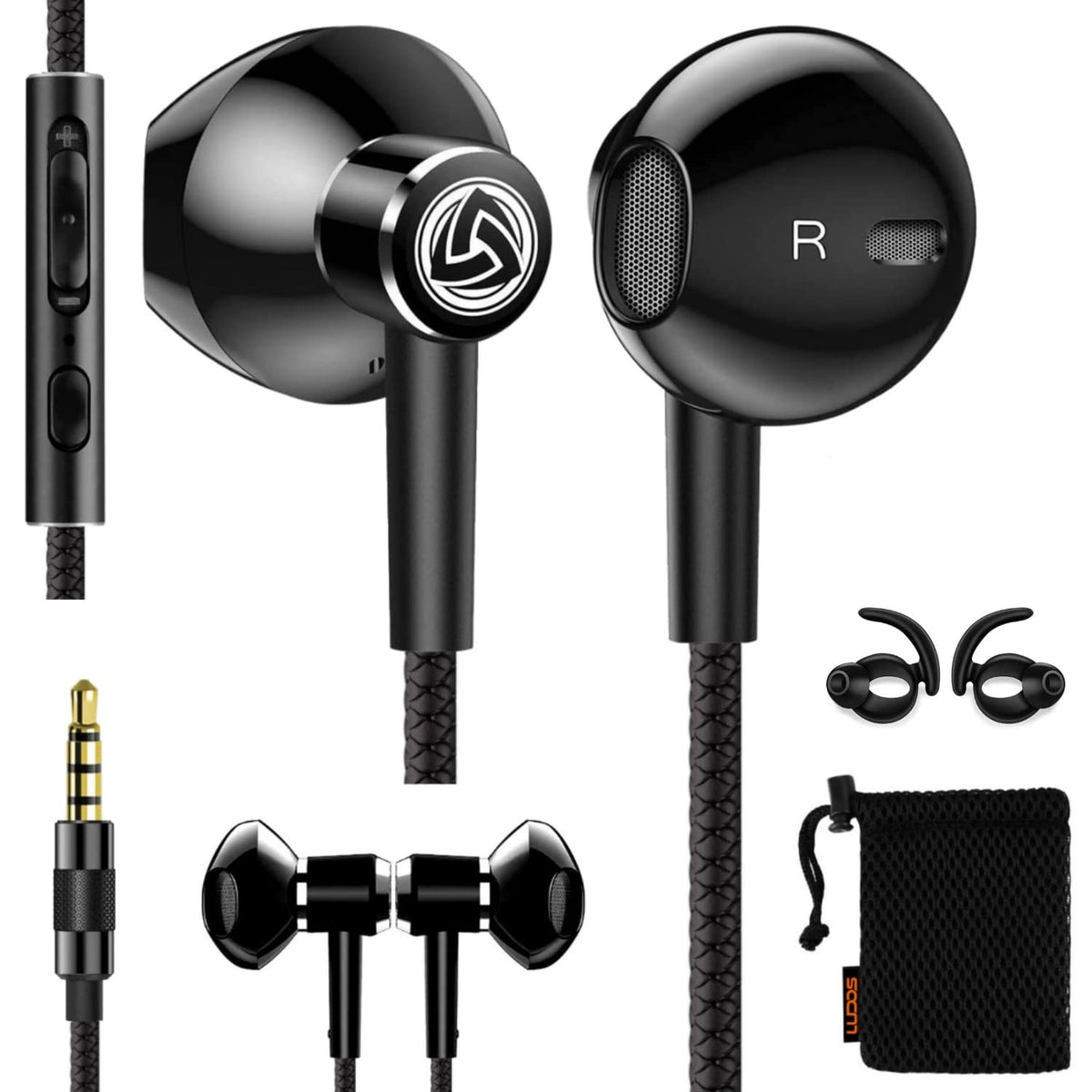 LUDOS SPECTA earbuds with microphone for clear calls on the go