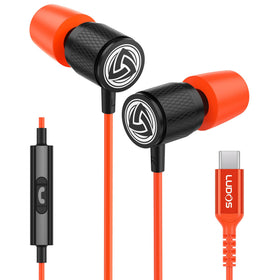 LUDOS front view of earbuds showing sleek design and plug reliability