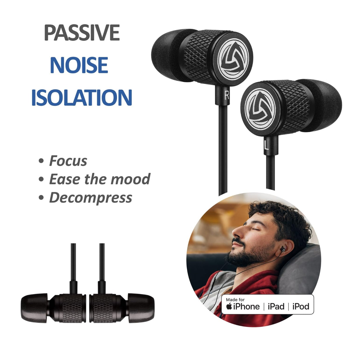 LUDOS Ultra headphones in-use scenario illustrating immersive sound quality