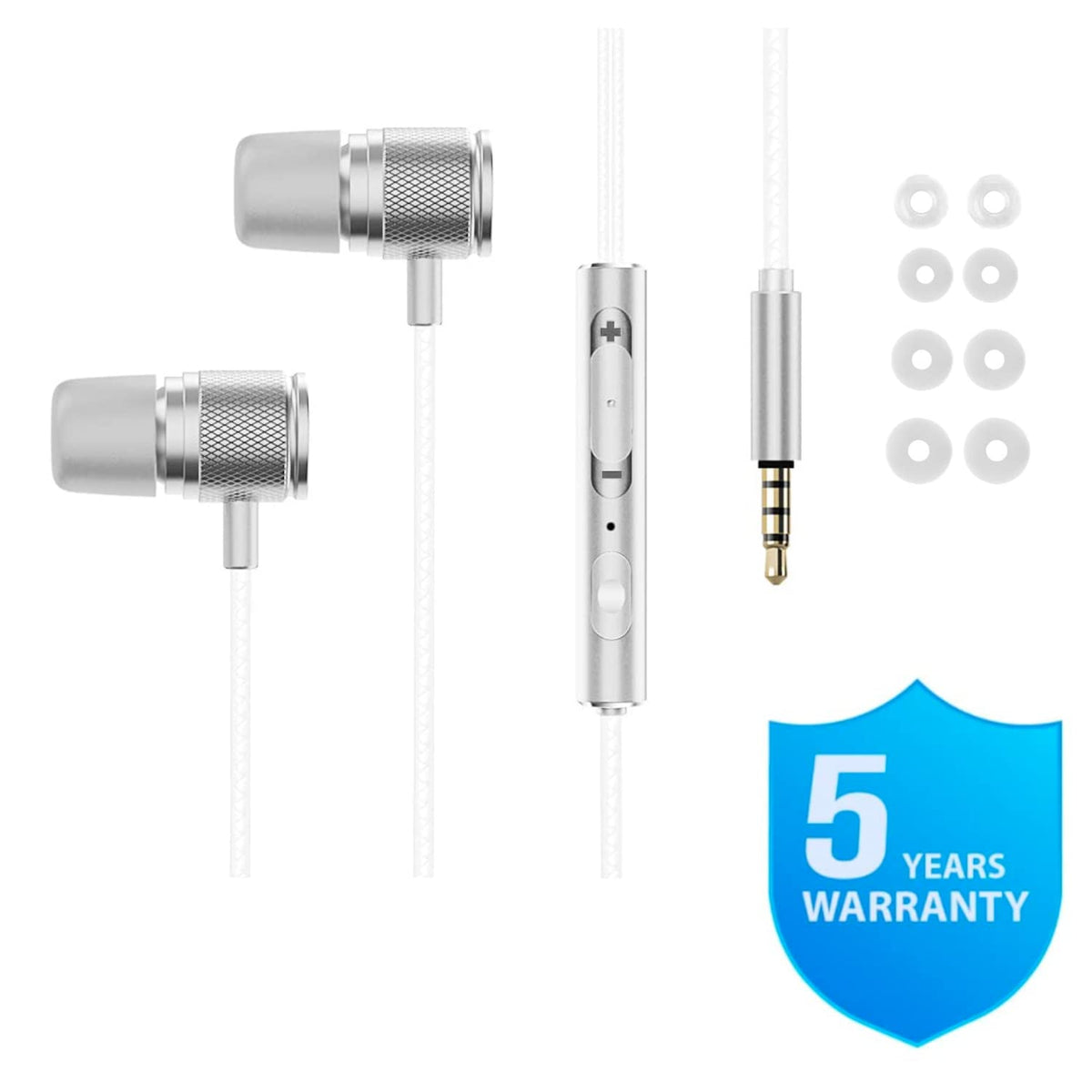 LUDOS Ultra Wired Earbuds cord 4-2-feet length provides versatile reach.
