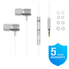 LUDOS Ultra Wired Earbuds cord 4-2-feet length provides versatile reach.