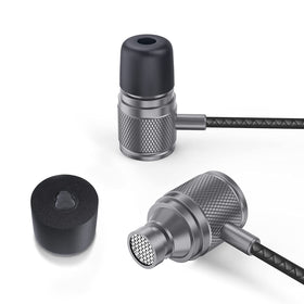 LUDOS Ultra Wired Earbuds warranty image highlights five-year coverage and support