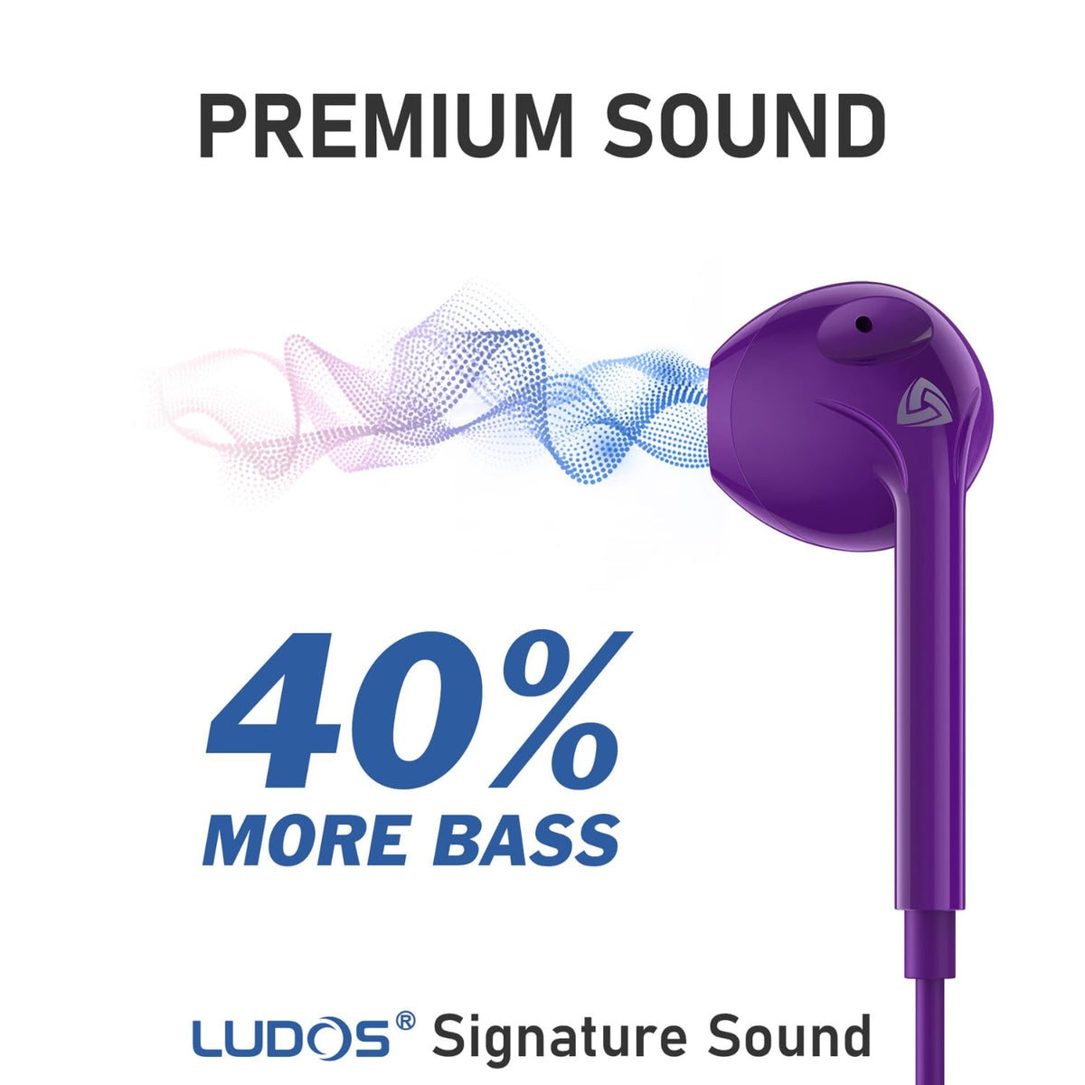 LUDOS Zenith purple logo detail showcasing brand identity.